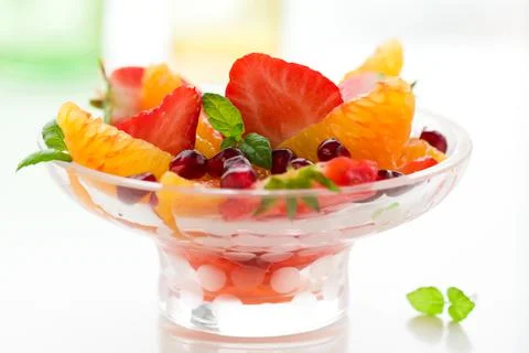 Fruit dessert Stock Photos