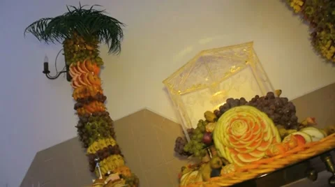 Fruit desserts decoration 库存影片 10893607