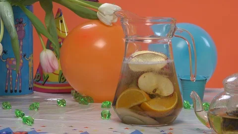 Fruit Drink Stock Footage 97574273