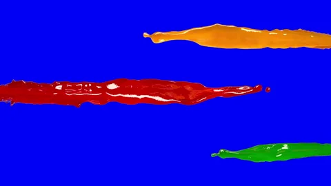 Fruit drinks flows Stock Footage 198236369