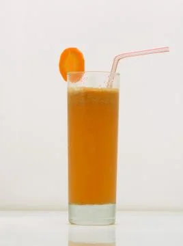 Fruit drinks in a glass Stock Photos