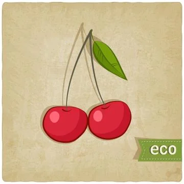 Fruit eco old background Stock-Illustration