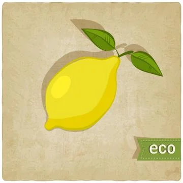 Fruit eco old background Stock Illustration