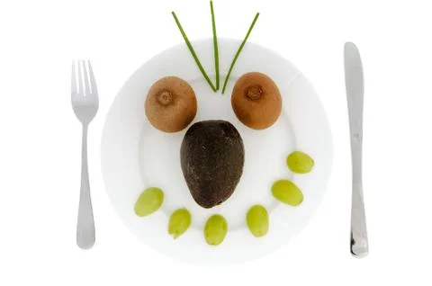 Fruit face 库存照片