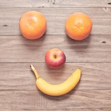 Fruit face Stock Photos