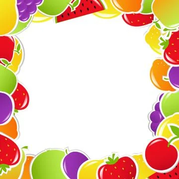 Fruit frame Stock Illustration