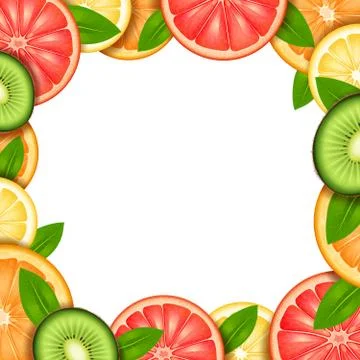 Fruit Frame Illustration Stockillustratie