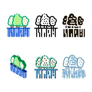 Fruit garden icon variety vector outline Stock Illustration