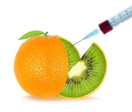 Fruit, genetic engineering Stock Photos