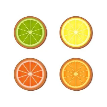 Fruit ginger snap Stock Illustration