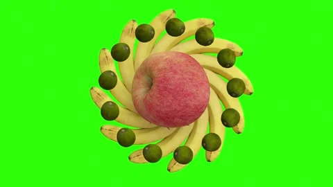 Fruit green screen Видео 172103854