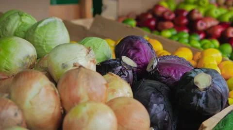 Fruit in Grocery Shop Display 스톡 동영상 41511090