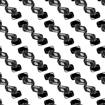 Fruit gum pattern seamless vector Stock Illustration