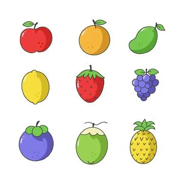 Fruit hand drawn vector illustration Stock Illustration