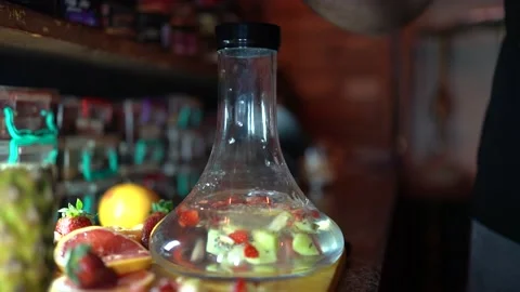 Fruit hookah preparation Stock Footage 196152683