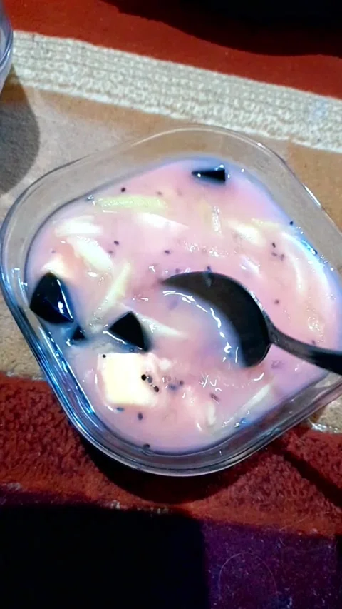 Fruit ice, appetizer drink when breaking the fast Stock Footage 268653648