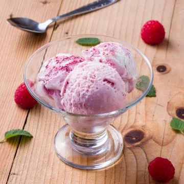 Fruit ice cream Stock Photos