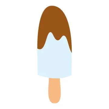 Fruit ice cream vector illustration icon isolated cartoon dessert sweet cold Stock Illustration