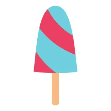 Fruit ice cream vector illustration icon isolated dessert sweet cold snack Stock Illustration