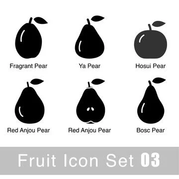 Fruit icon design set, vector illustration Stock Illustration