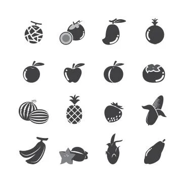 Fruit icon Stock Illustration