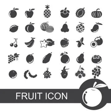 Fruit icon Stock Illustration