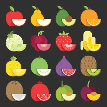 Fruit icon Illustrazione stock