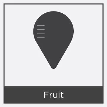 Fruit icon isolated on white background Stock Illustration