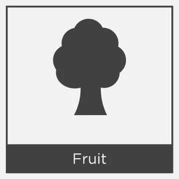 Fruit icon isolated on white background Stock Illustration