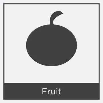Fruit icon isolated on white background Stock Illustration