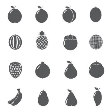 Fruit icon, vector illustration Illustrazione stock