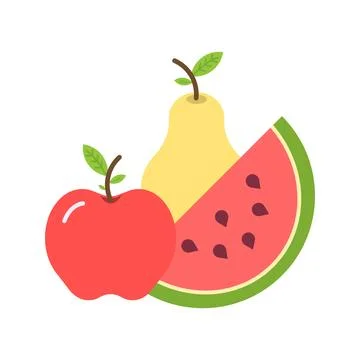 Fruit icon vector image. Stock Illustration