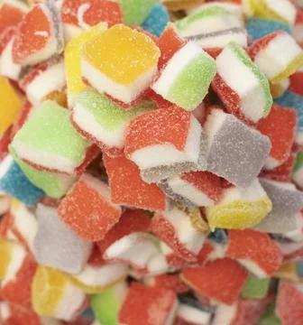 Fruit jelly beans Stock Photos