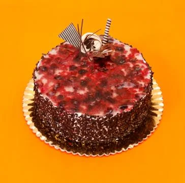 Fruit jelly cake Stock Photos
