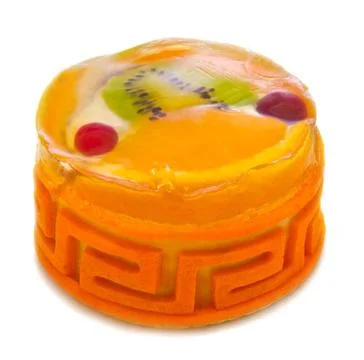 Fruit jelly cake Stock Photos