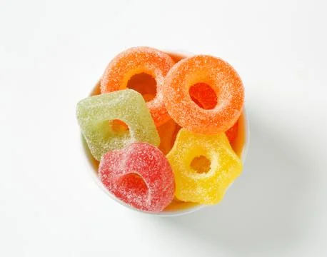Fruit jelly candy Stock Photos