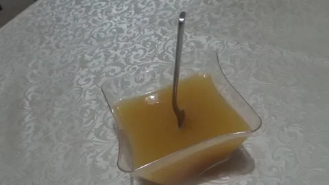 Fruit jelly from orange Stock Footage 311528754