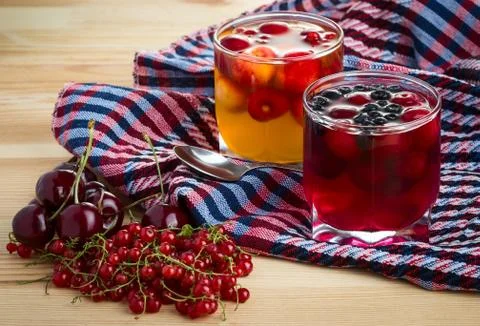 Fruit jelly Stock Photos