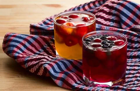 Fruit jelly Stock Photos