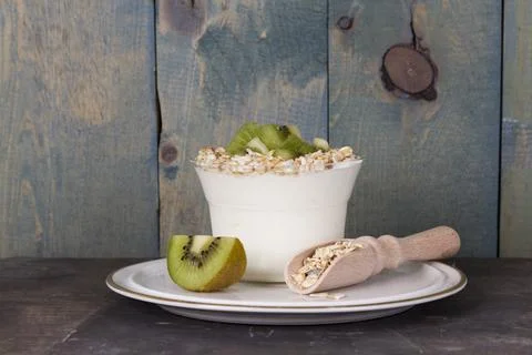 Fruit jogurt Stock Photos