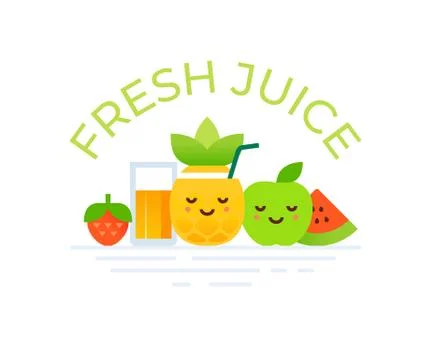 Fruit Juice Stock Illustration