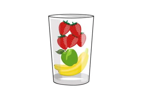 Fruit juice or smoothie Stock Illustration