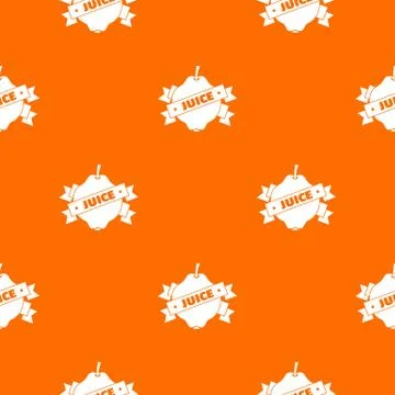 Fruit juice pattern vector orange Stock Illustration
