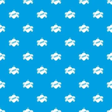 Fruit juice pattern vector seamless blue Stock Illustration
