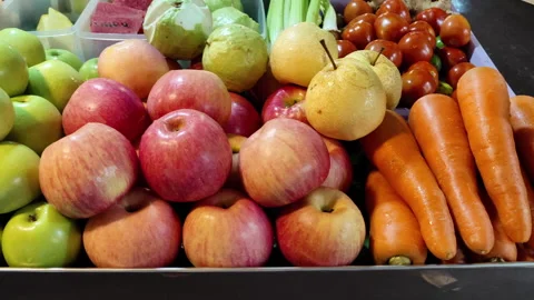 Fruit juice shop Stock Footage 159010321