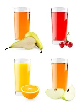 Fruit juices Stock Photos