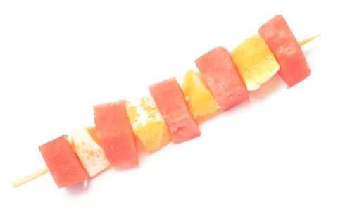Fruit kebab Stock Photos