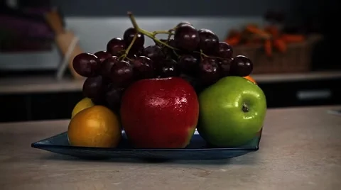 Fruit on the kitchen table. Stock Footage 45504268