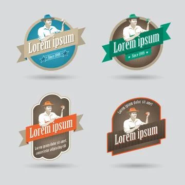 Fruit label Stock Illustration