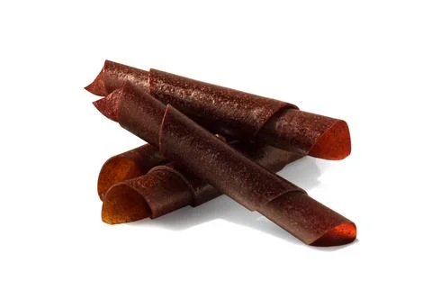 Fruit leather rolls Fotos Stock